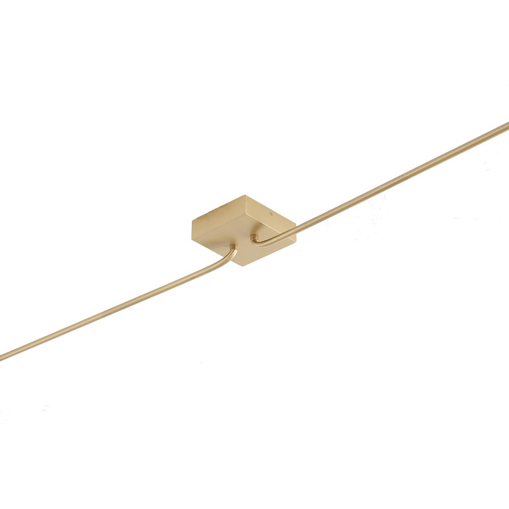 3-Light Gold Chandelier With Hanning Chains And White Glass Shades