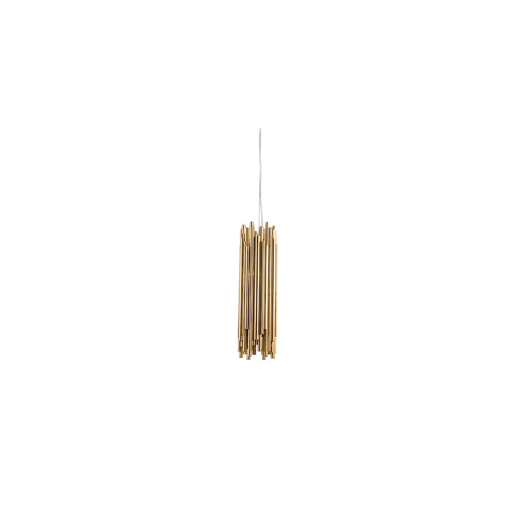 Bethel International Single Pendant Lighting in Gold Color