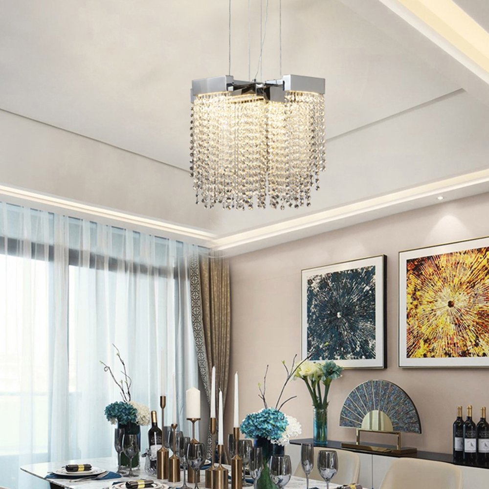 Bethel International LED Chandelier in Chrome Color