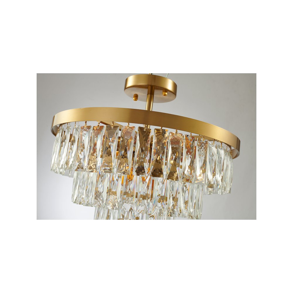 Semi Flush Mount in Gold Color