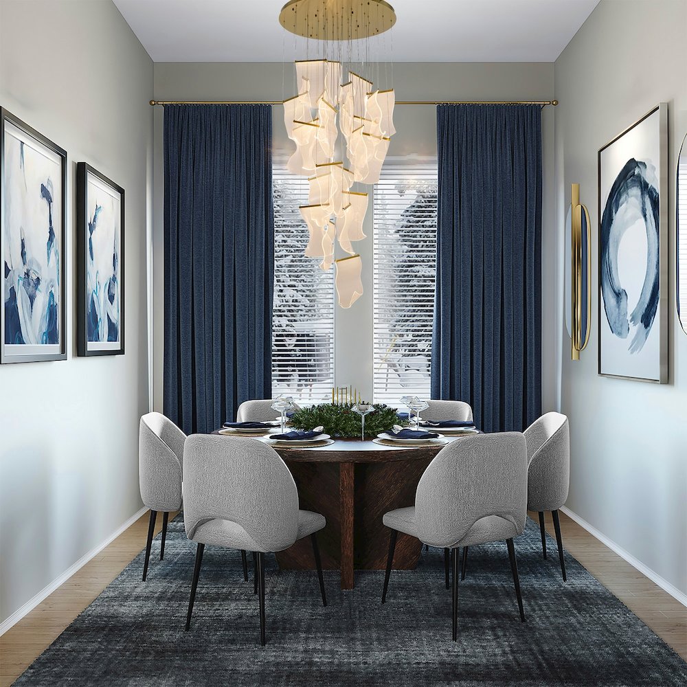24-Light Brass Chandelier With Acrylic Crumbled Sheet Pendants