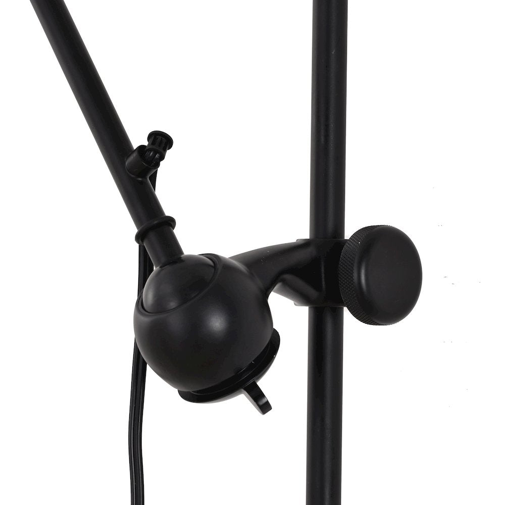 1-Light Matte Black Wall Sconce With A Black Aluminum Shade