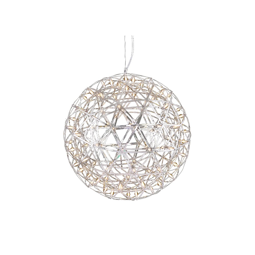 92-Light Chrome Stainless Steel LED Chandelier
