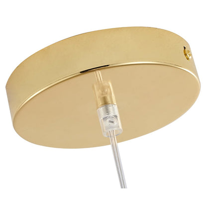 1-Light Gold Stainless Steel Sparkle Confetti Pendant