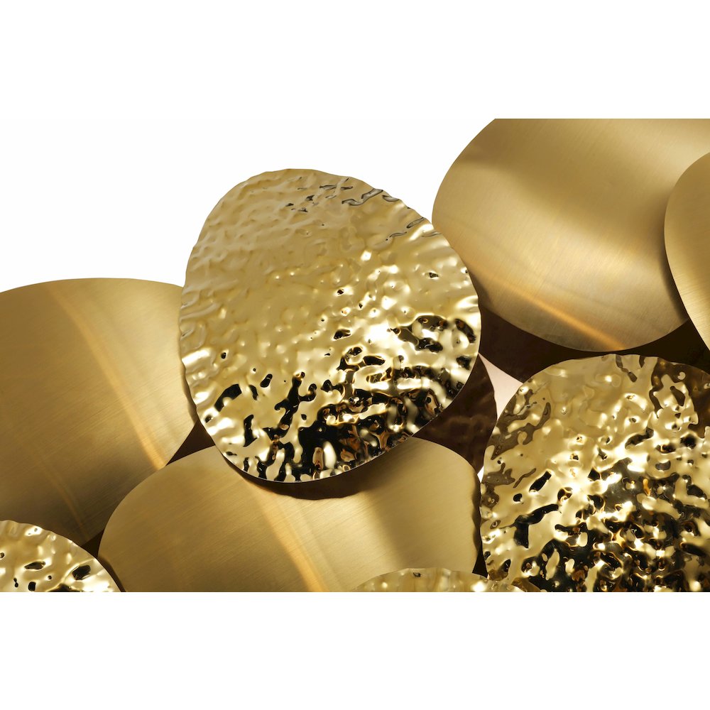 6-Light Gold Stainless Steel Petal Wall Sconce