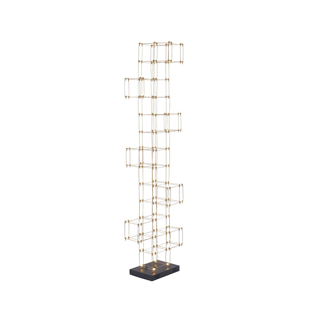 136-Light Gold LED Stainless Steel Floor Lamp