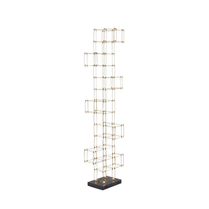 136-Light Gold LED Stainless Steel Floor Lamp