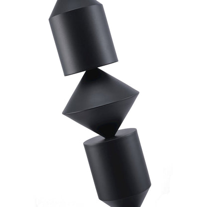 1-Light Black Iron Floor Lamp With A White Acrylic Shade