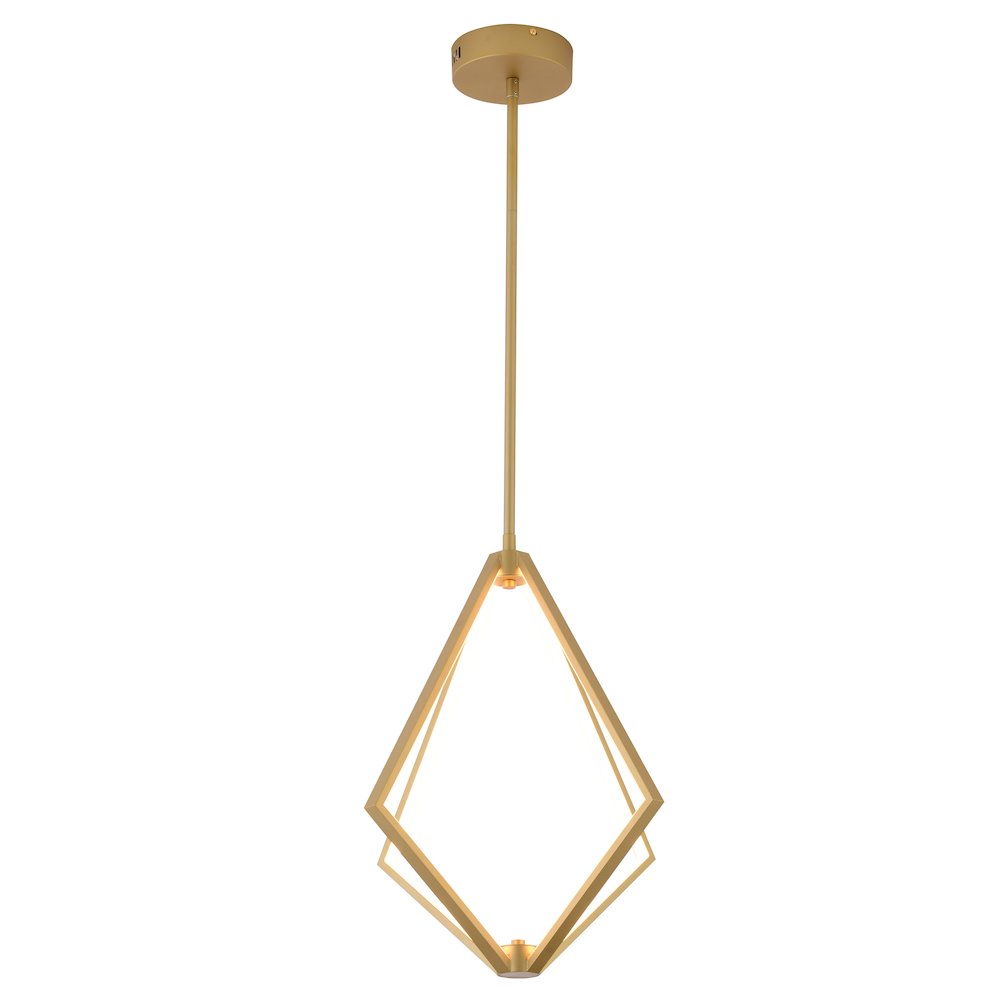 8-Light Gold Metal LED Chandelier With Silicone Diffusers