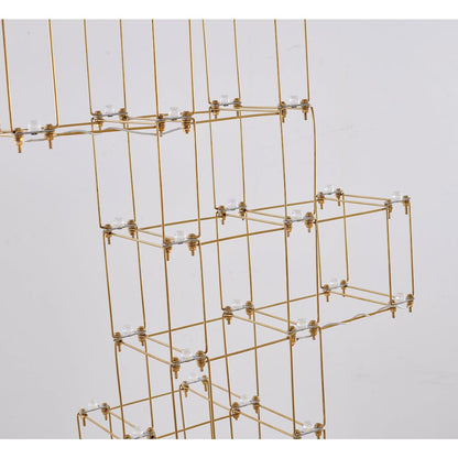 136-Light Gold LED Stainless Steel Floor Lamp