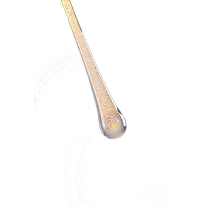 1-Light Gold Aluminum LED Pendant With A Dusted Clear Glass