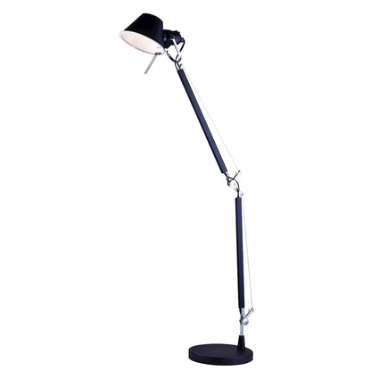 1-Light Black Table Lamp With A Black Shade