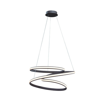 4-Light Dimmable Satin Coffee LED Chandelier With White Acrylic Diffusers