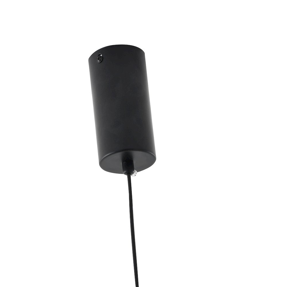 1-Light Black LED Stick Pendant With A White Acrylic Diffuser