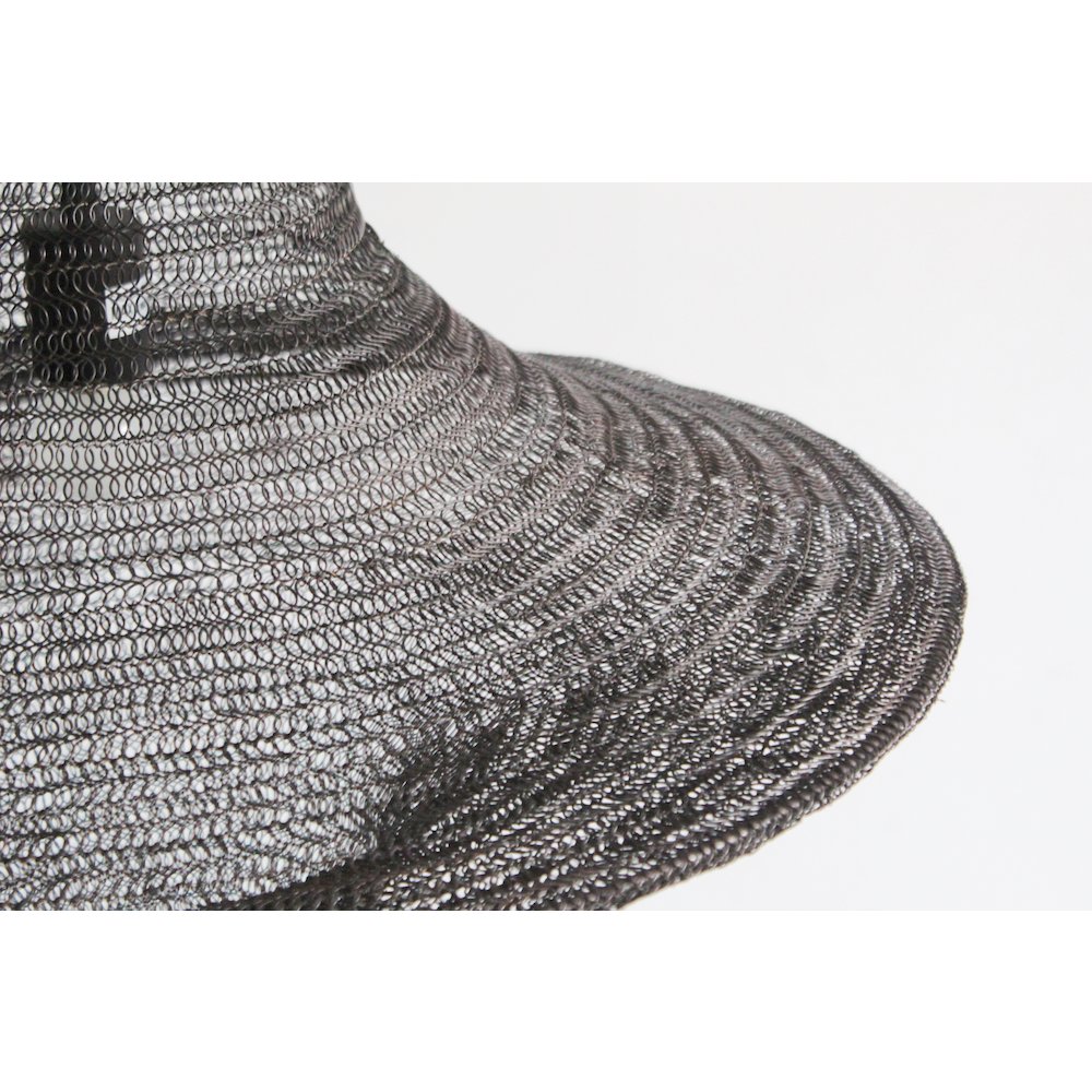 1-Light Satin Black Pendant With A Chain Basket Shade