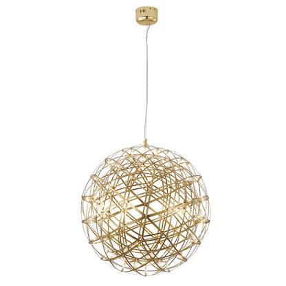 92-Light Gold Stainless Steel LED Chandelier