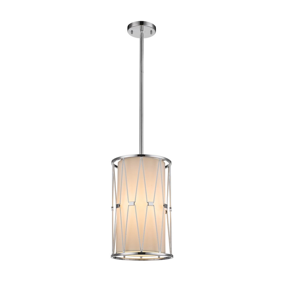 Bethel International Chandelier in Shiny Nickel Color