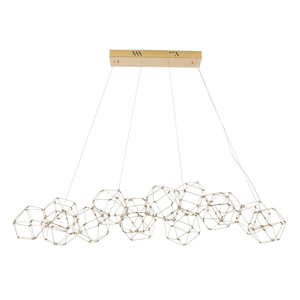 168-Light Gold Stainless Steel LED Chandelier