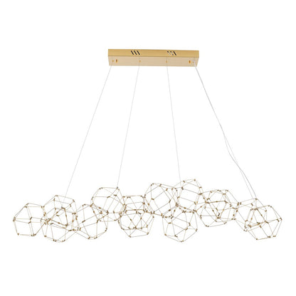 168-Light Gold Stainless Steel LED Chandelier
