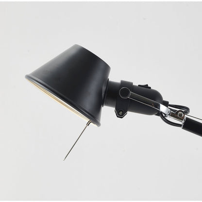 1-Light Black Table Lamp With A Black Shade