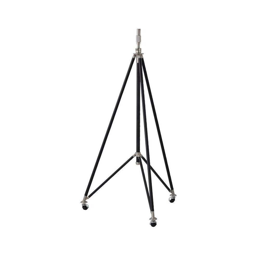 1-Light Black Floor Lamp With A Gold Interior Shade