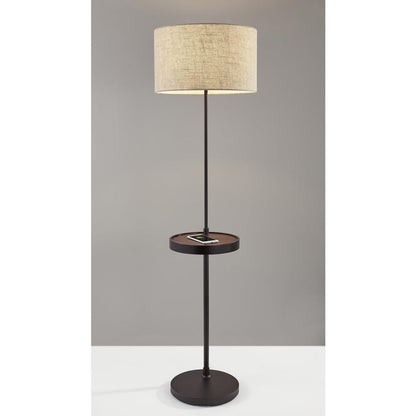 Oliver Wireless Charging Shelf Floor Lamp