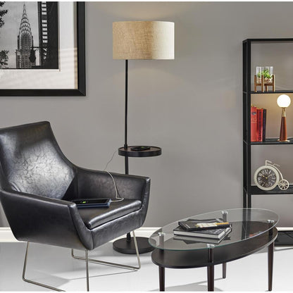 Oliver Wireless Charging Shelf Floor Lamp