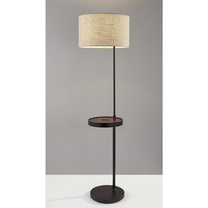 Oliver Wireless Charging Shelf Floor Lamp