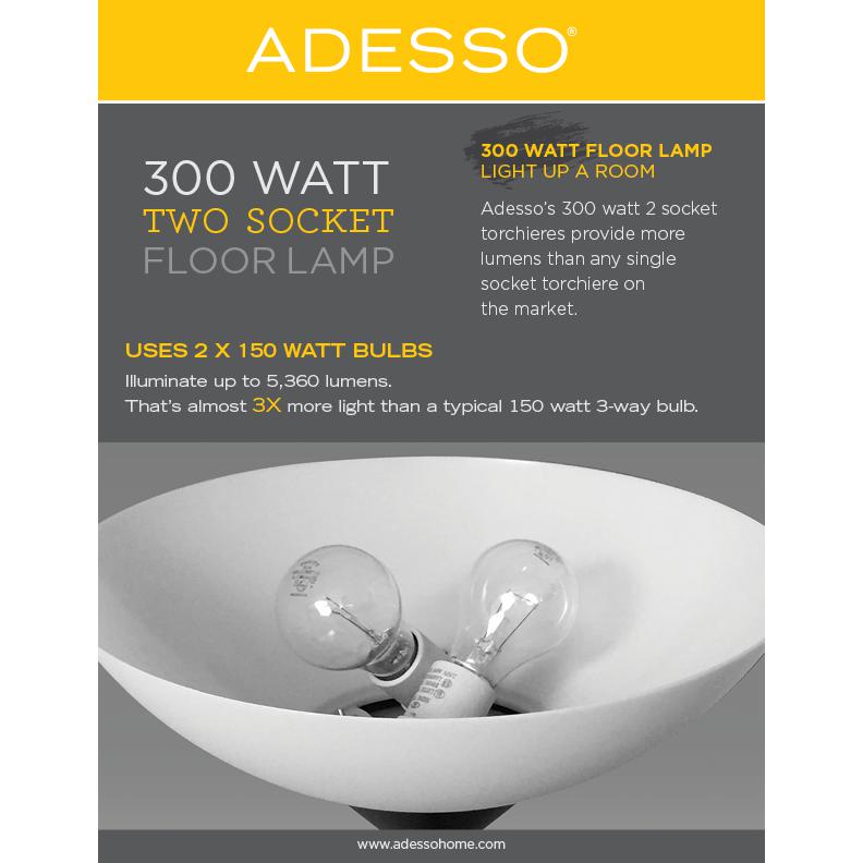 Piedmont 300W Combo Torchiere