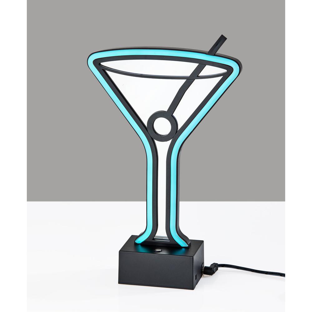 Infinity Neon Martini Glass Table/Wall Lamp