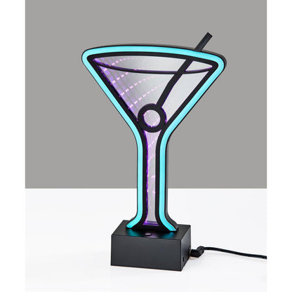 Infinity Neon Martini Glass Table/Wall Lamp