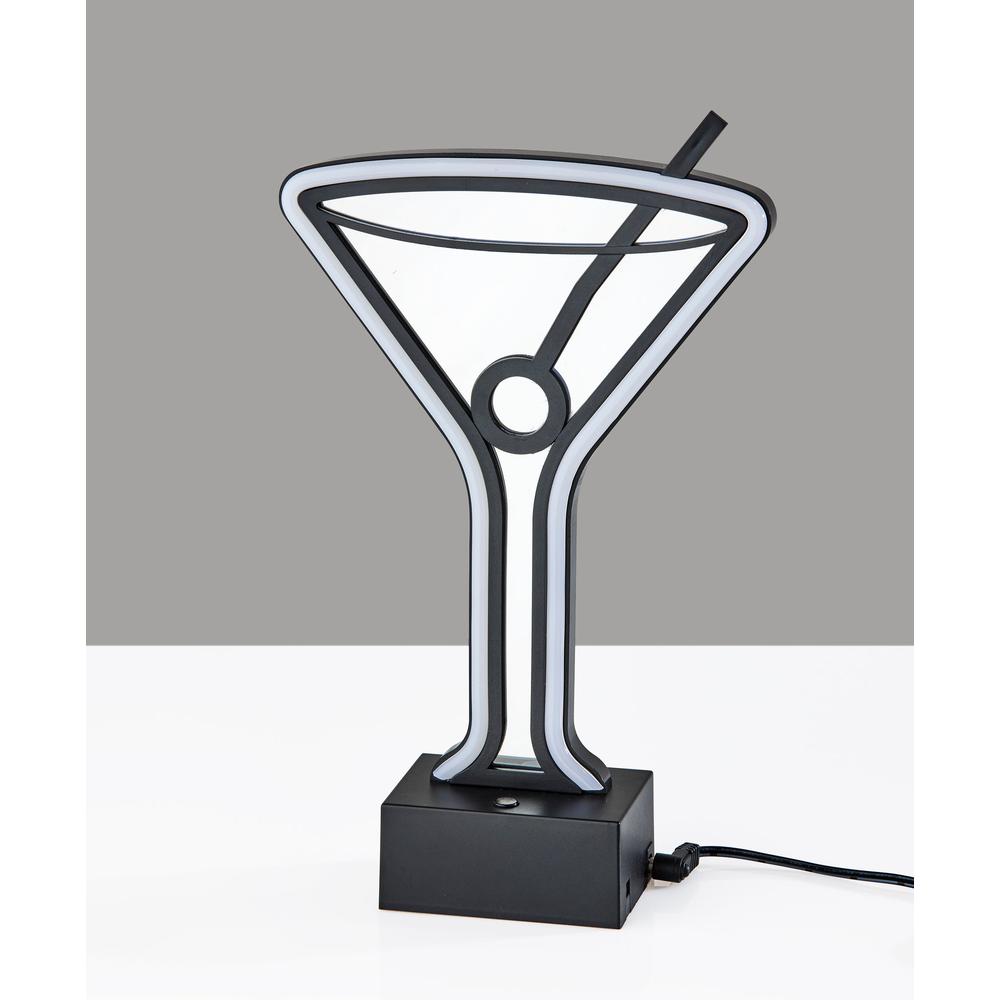 Infinity Neon Martini Glass Table/Wall Lamp