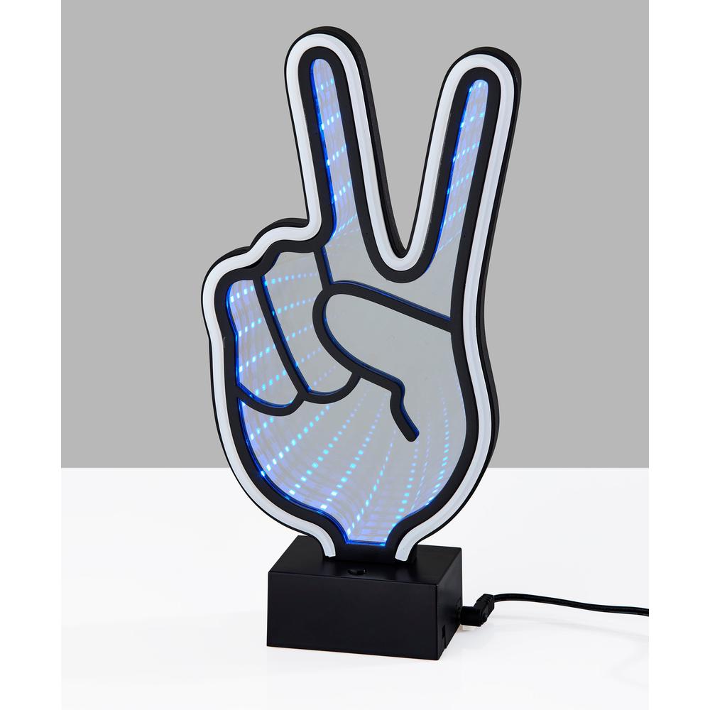Infinity Neon Peace Sign Table/Wall Lamp