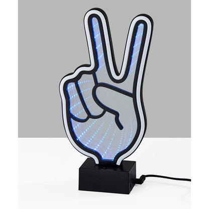 Infinity Neon Peace Sign Table/Wall Lamp