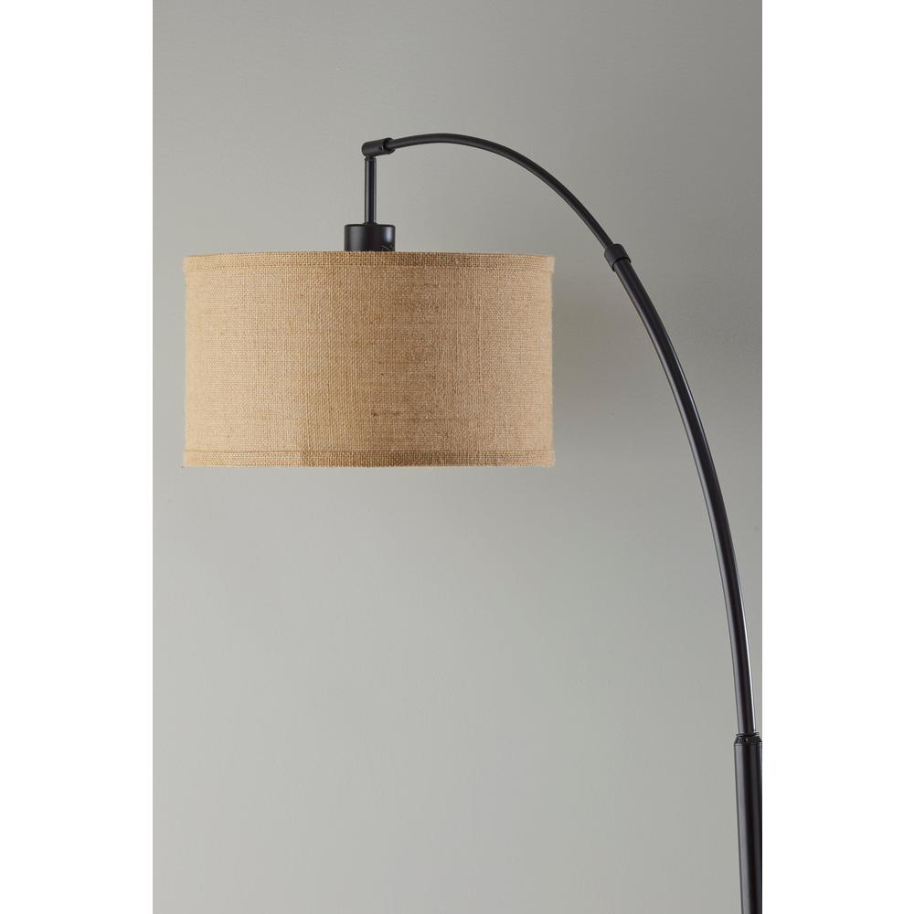 Burlap Arc Lamp