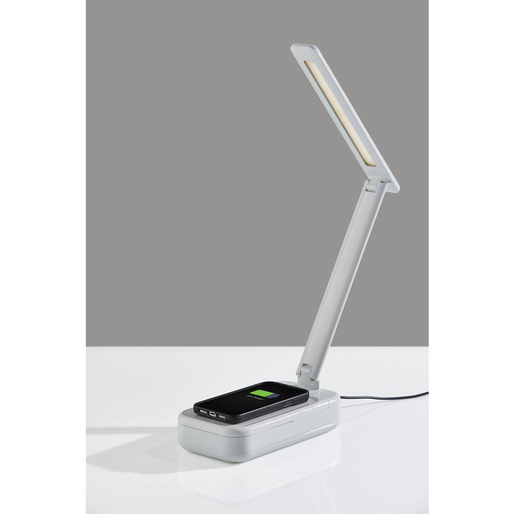 UV-C Sanitizing Desk Lamp w. Wireless Charging & Smart Switch