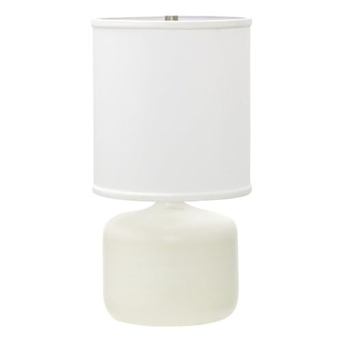 Scatchard 19.5" Stoneware Table Lamps in White Gloss