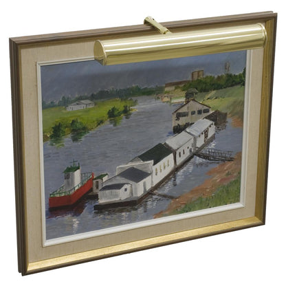 Advent 14" Polished Brass Plug-In Picture Lights