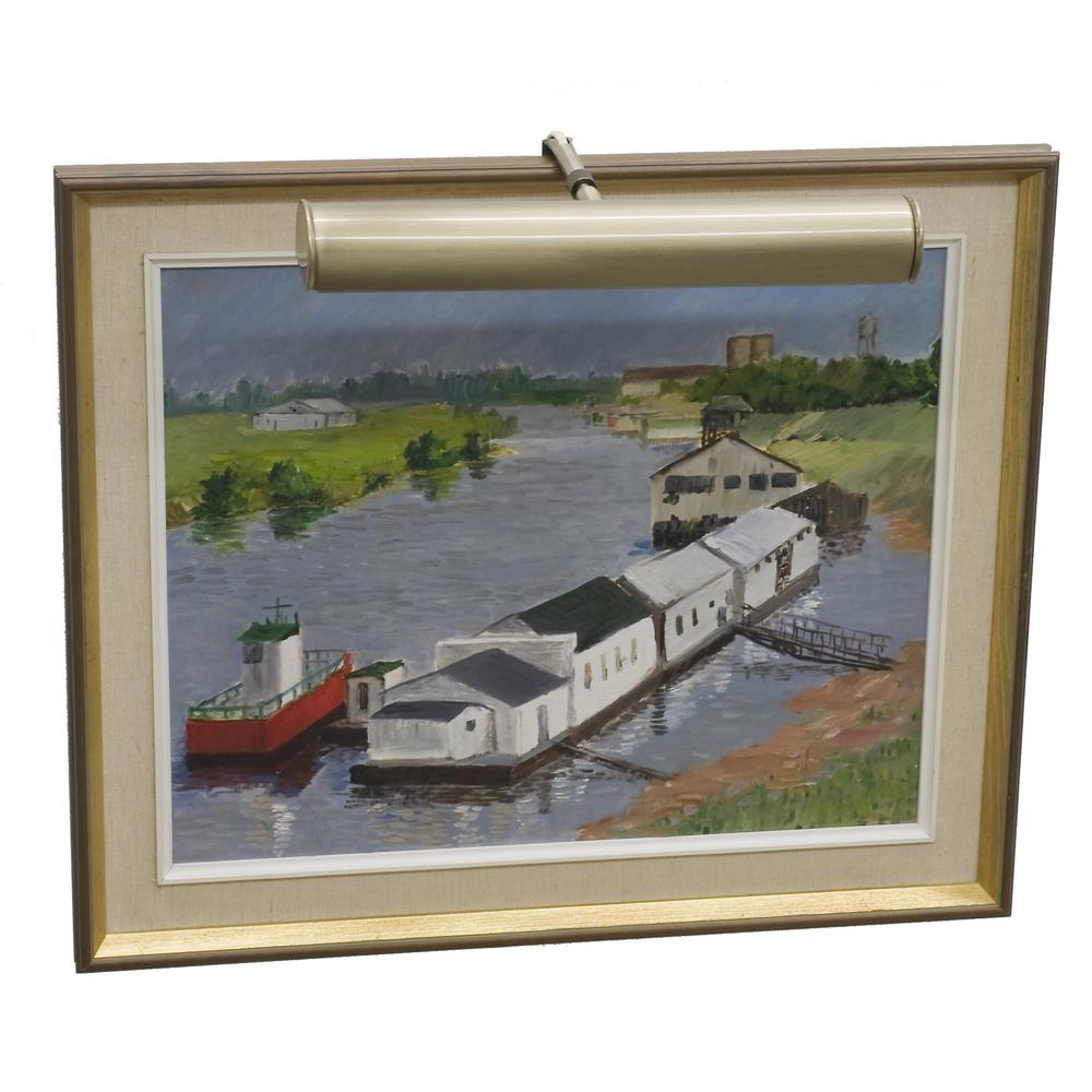 Advent 14" Antique Brass Plug-In Picture Lights