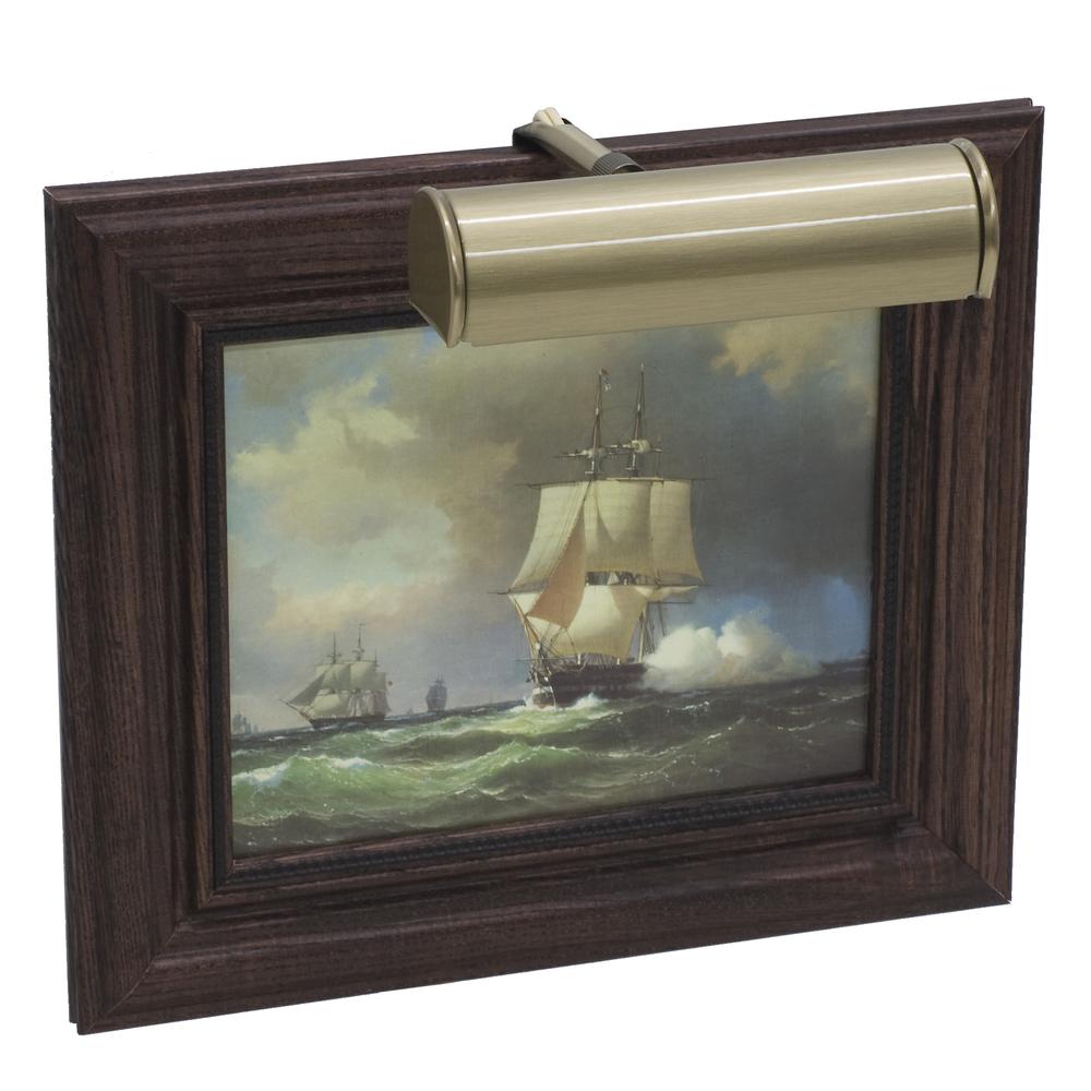 Advent 7" Antique Brass Plug-In Picture Lights