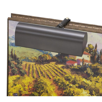 Traditional 8" Mahogany Bronze Plug-In Picture Lights