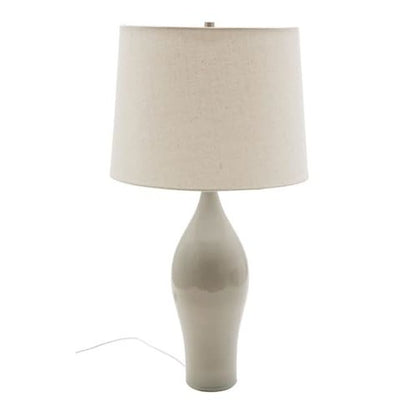 Scatchard 27" Stoneware Table Lamps in Decorated Gray