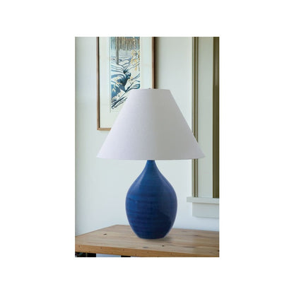 Scatchard 22.5" Stoneware Table Lamps in White Gloss