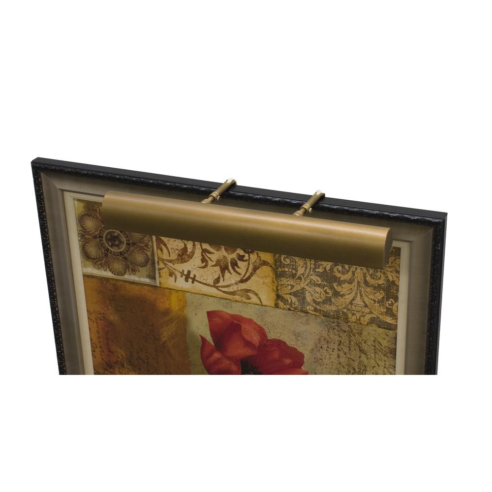 Traditional 30" Weathered Brass Plug-In Picture Lights