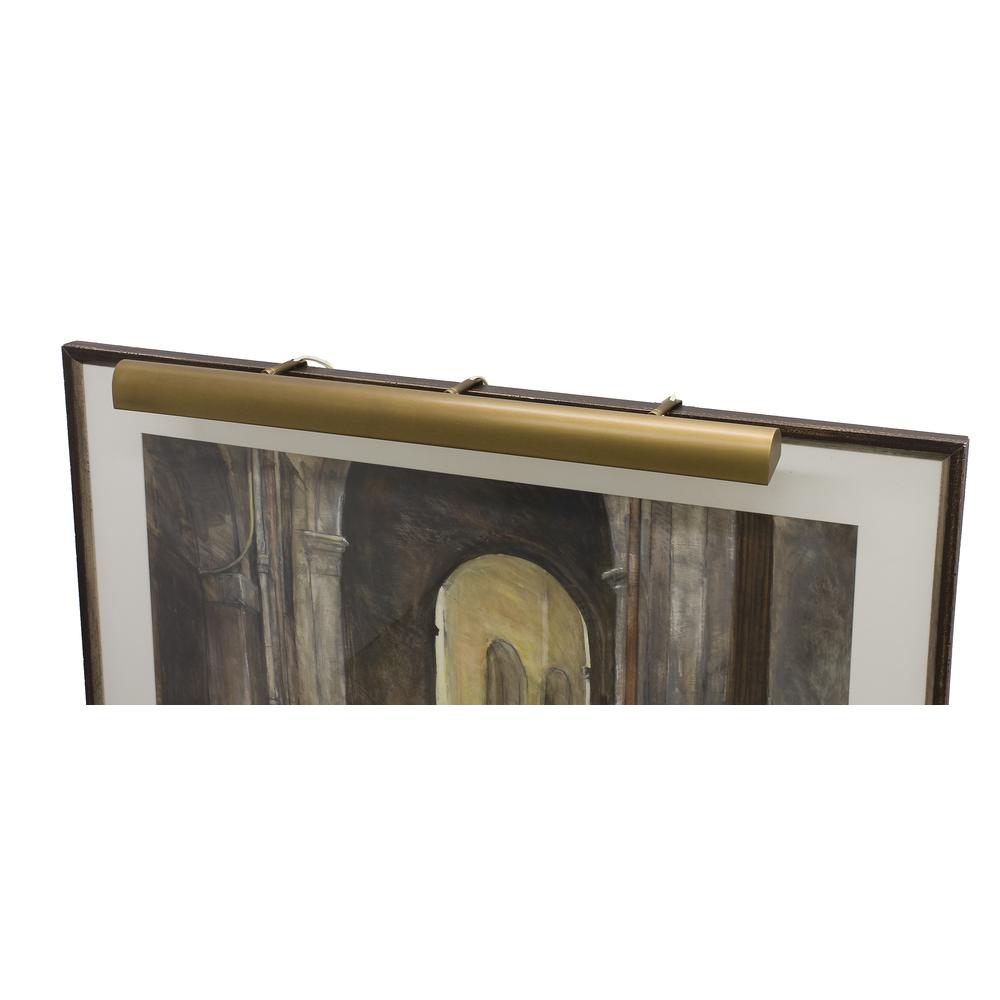 Traditional 42" Weathered Brass Plug-In Picture Lights