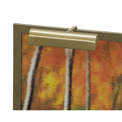 Traditional 9" Satin Brass Plug-In Picture Lights