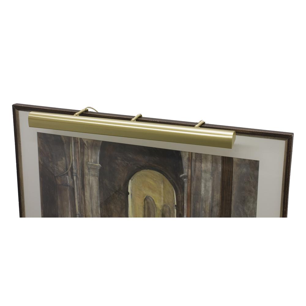 Traditional 42" Satin Brass Plug-In Picture Lights