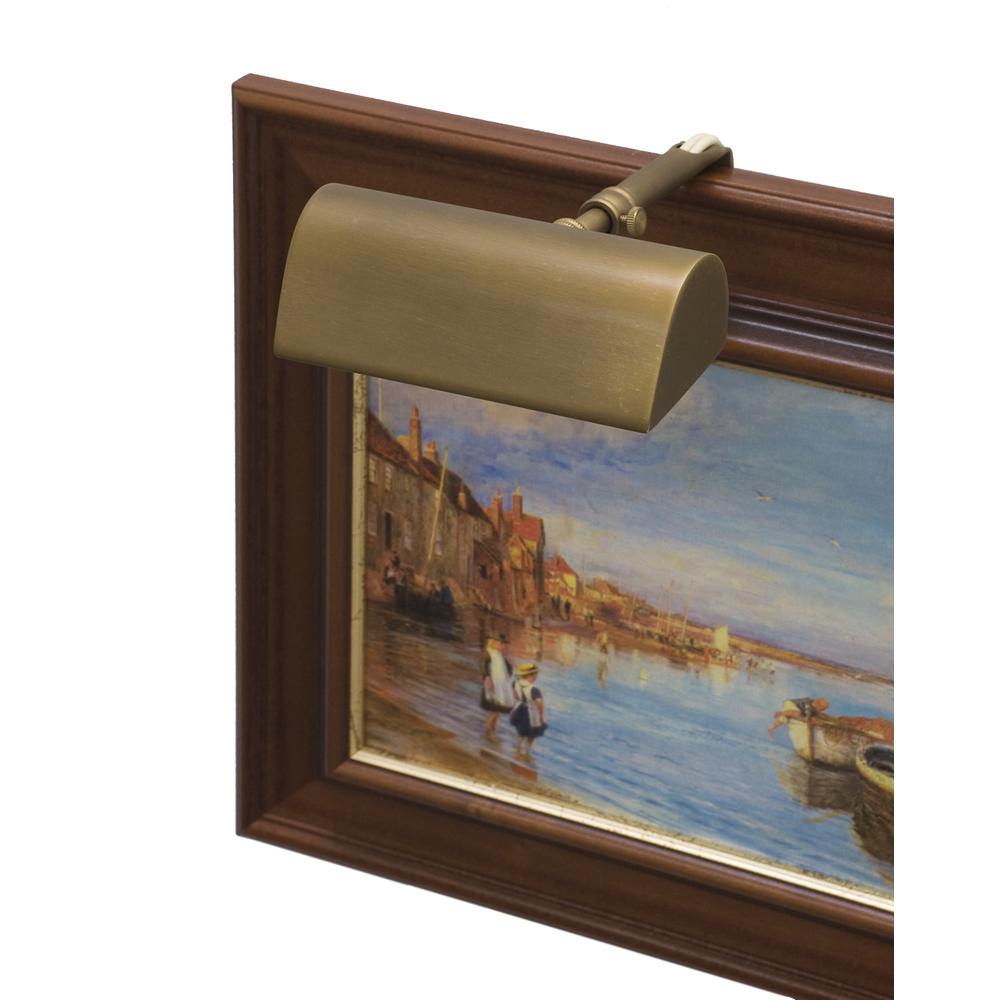 Traditional 5" Weathered Brass Plug-In Picture Lights