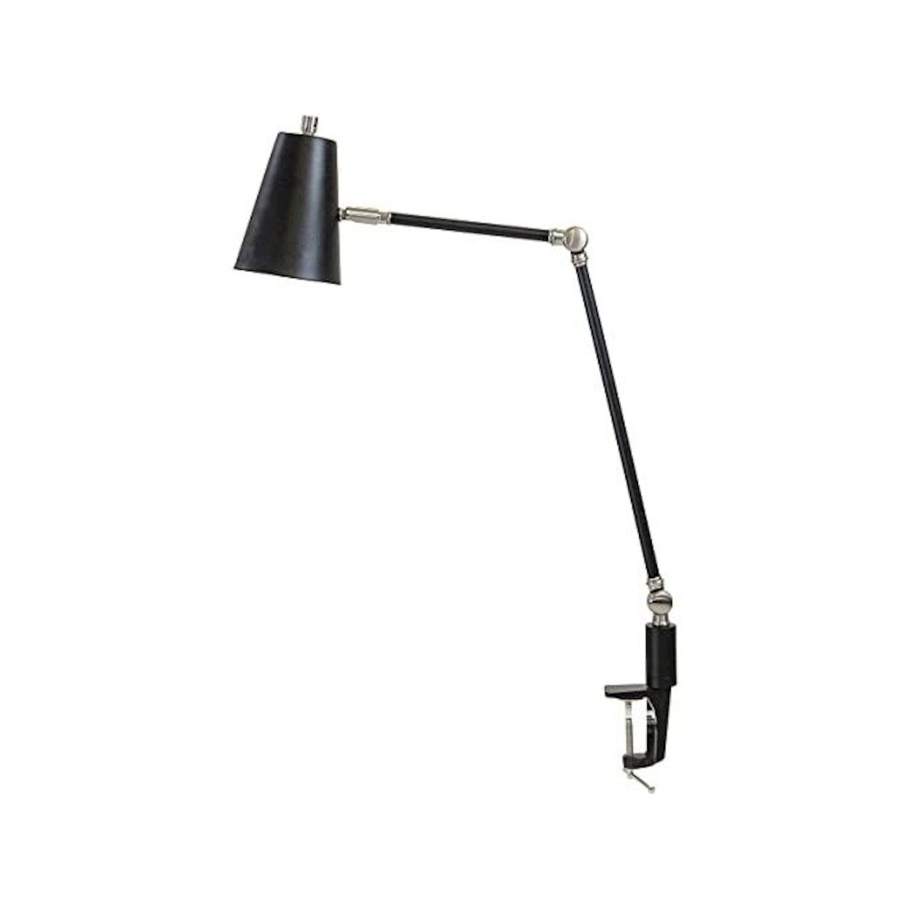 Aria Clip on table lamp spot light black/satin nickel