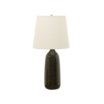 Scatchard 31" Stoneware Table Lamps in Blue Gloss
